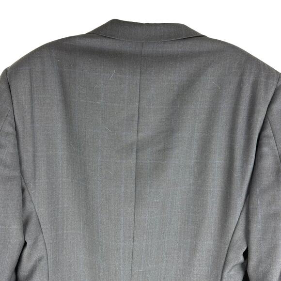 Burberry Bond Street Wool Blazer Navy Lined Two Button Closure Size 40R - Picture 6 of 9